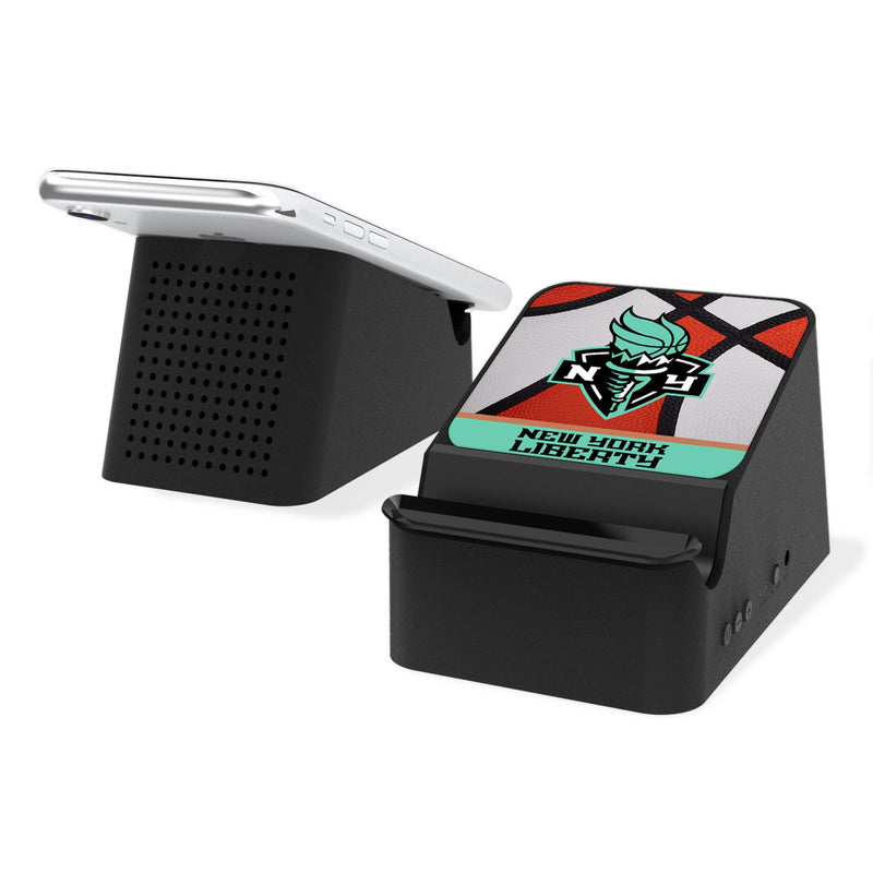 New York Liberty Basketball Wireless Charging Station and Bluetooth Speaker