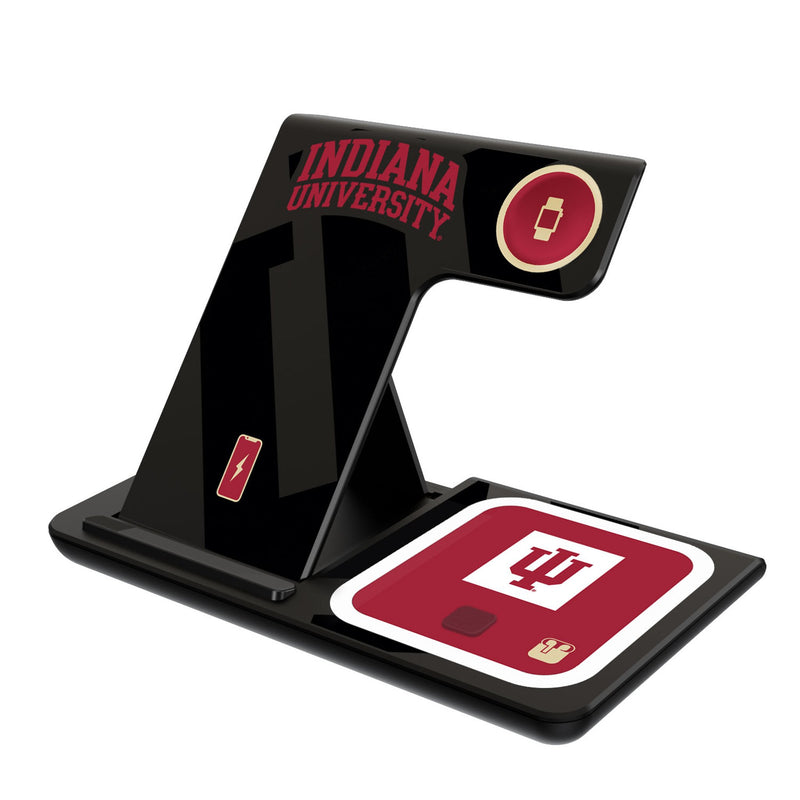 Indiana University Hoosiers Monocolor Tilt 3 in 1 Charging Station