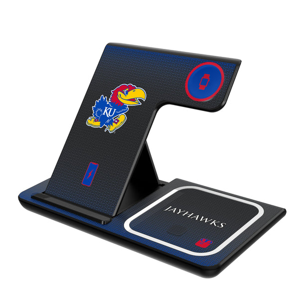 University of Kansas Jayhawks Linen 3 in 1 Charging Station