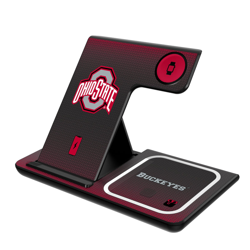 Ohio State University Buckeyes Linen 3 in 1 Charging Station