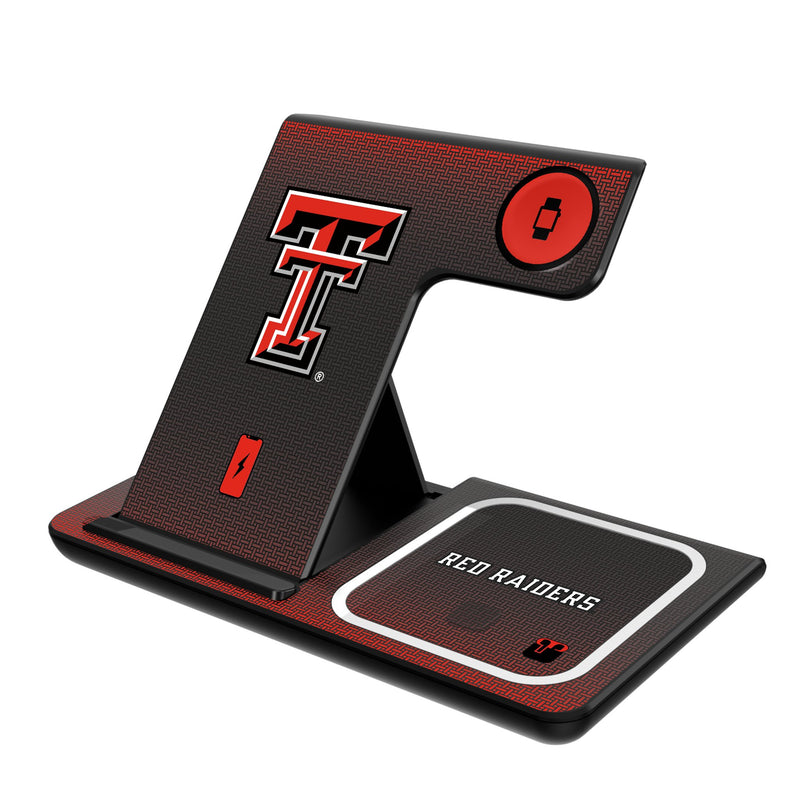 Texas Tech Red Raiders Linen 3 in 1 Charging Station