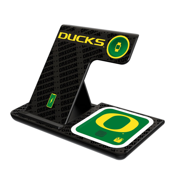 University of Oregon Ducks Monocolor Tilt 3 in 1 Charging Station