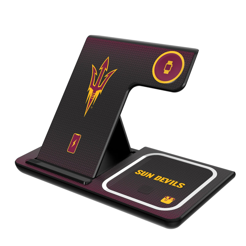 Arizona State University Sun Devils Linen 3 in 1 Charging Station