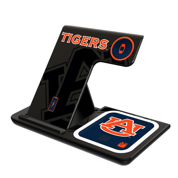 University of Auburn Tigers Monocolor Tilt 3 in 1 Charging Station