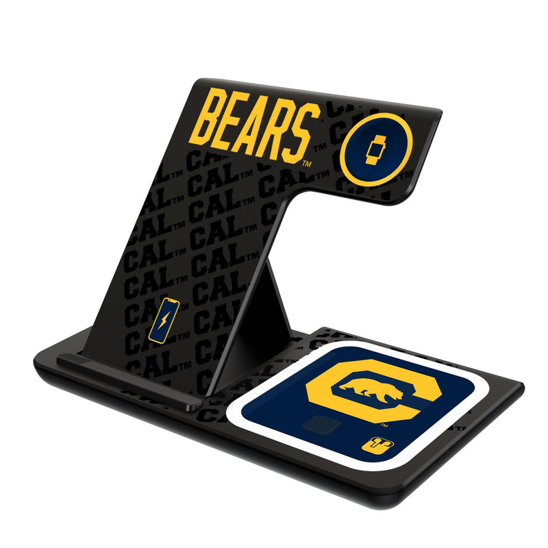 University of California Berkeley Golden Bears Monocolor Tilt 3 in 1 Charging Station