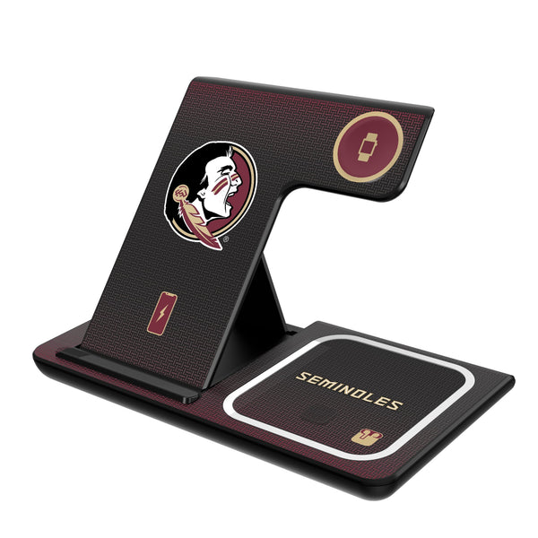 Florida State University Seminoles Linen 3 in 1 Charging Station