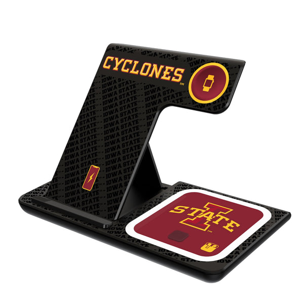 Iowa State University Cyclones Monocolor Tilt 3 in 1 Charging Station