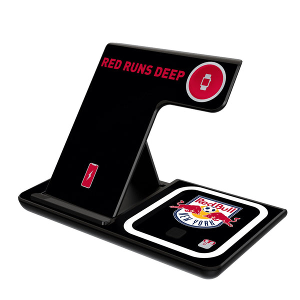 New York Red Bulls  Monocolor Tilt 3 in 1 Charging Station