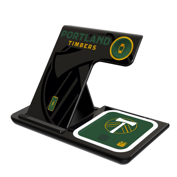 Portland Timbers   Monocolor Tilt 3 in 1 Charging Station