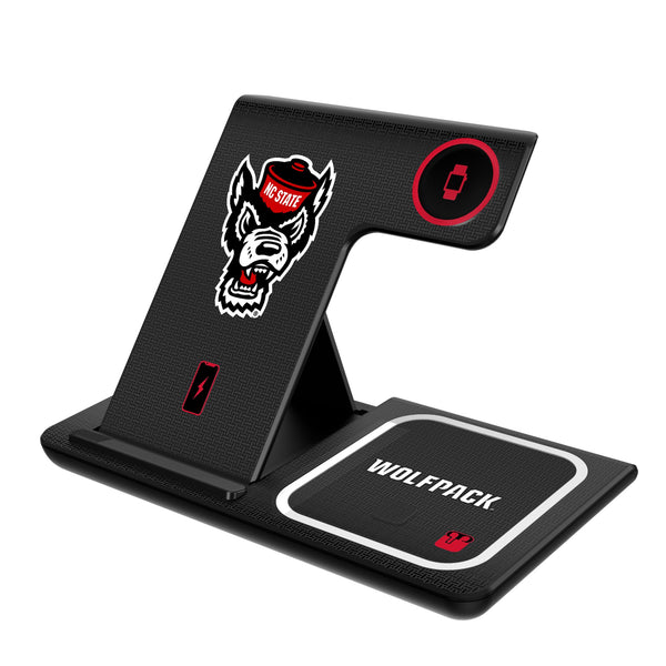 North Carolina State University Wolfpack Linen 3 in 1 Charging Station