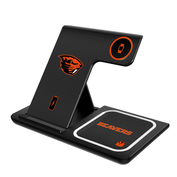 Oregon State University Beavers Linen 3 in 1 Charging Station