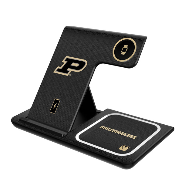 Purdue University Boilermakers Linen 3 in 1 Charging Station