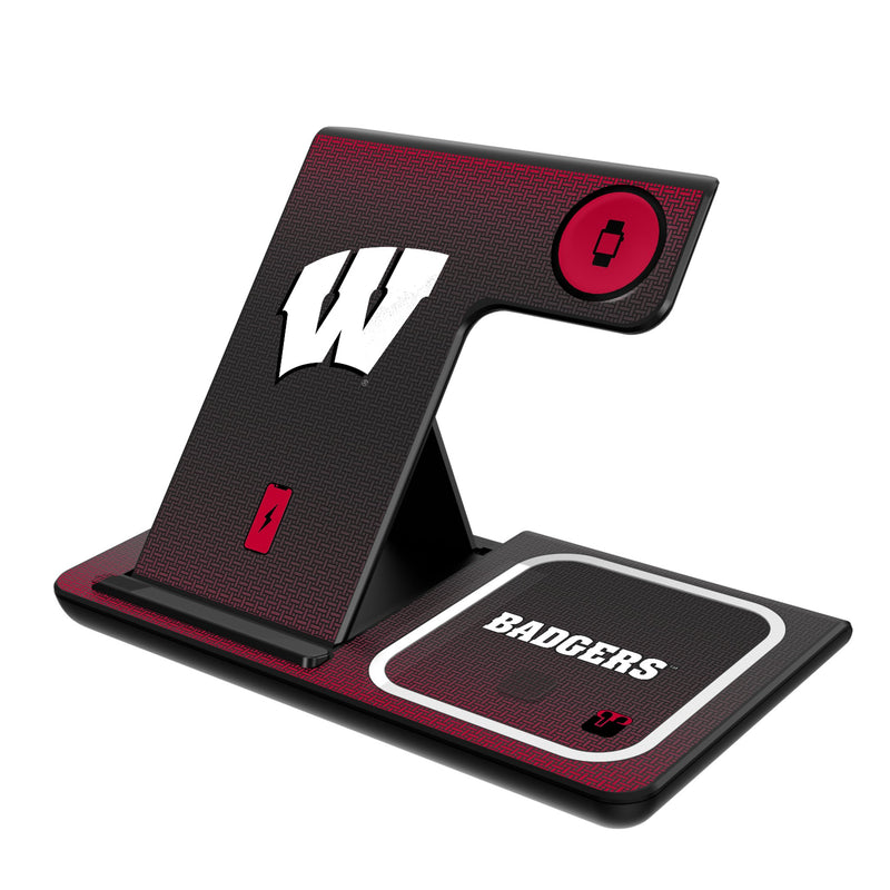 University of Wisconsin Badgers Linen 3 in 1 Charging Station