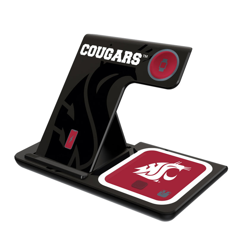 Washington State University Cougars Monocolor Tilt 3 in 1 Charging Station