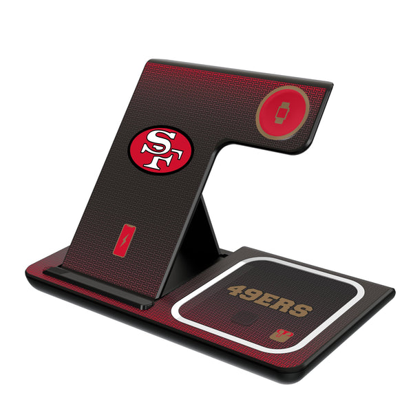 San Francisco 49ers Historic Collection Linen 3 in 1 Charging Station