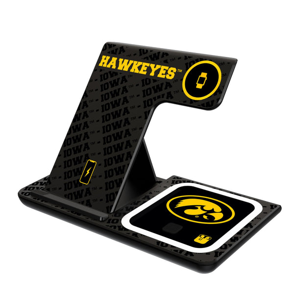 University of Iowa Hawkeyes Monocolor Tilt 3 in 1 Charging Station