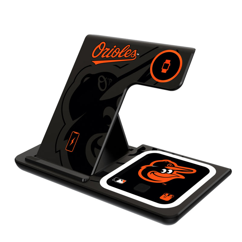 Baltimore Orioles Monocolor Tilt 3 in 1 Charging Station