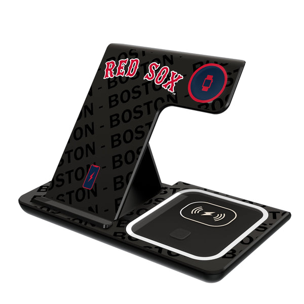 Boston Red Sox Monocolor Tilt 3 in 1 Charging Station