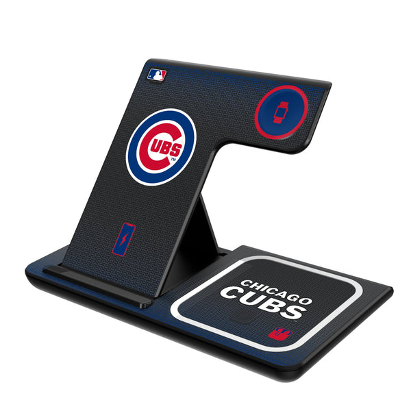 Chicago Cubs Linen 3 in 1 Charging Station