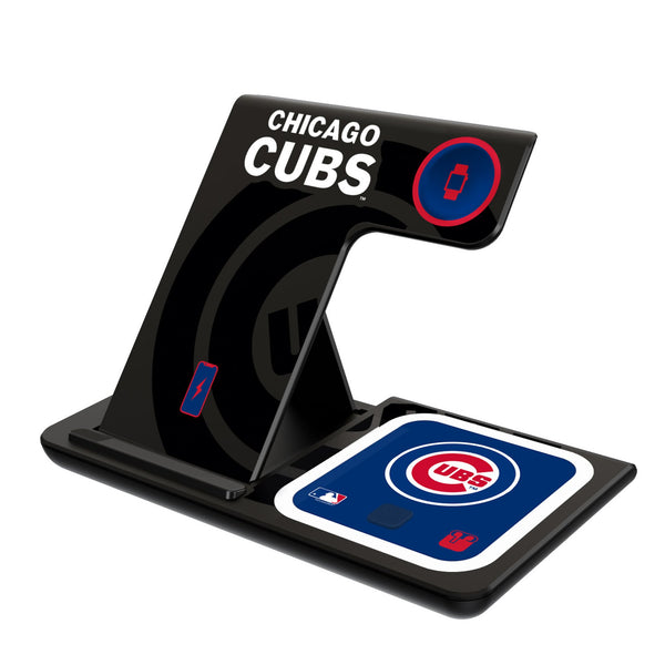 Chicago Cubs Monocolor Tilt 3 in 1 Charging Station