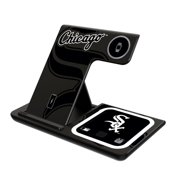 Chicago White Sox Monocolor Tilt 3 in 1 Charging Station