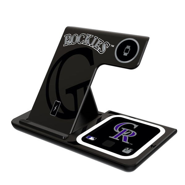 Colorado Rockies Monocolor Tilt 3 in 1 Charging Station