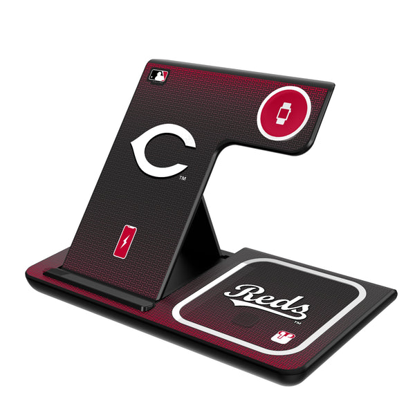 Cincinnati Reds Linen 3 in 1 Charging Station