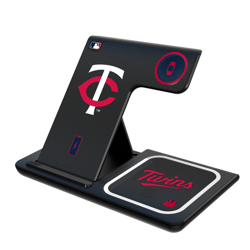 Minnesota Twins Linen 3 in 1 Charging Station