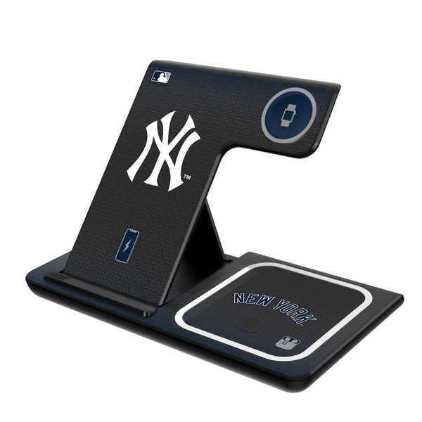 New York Yankees Linen 3 in 1 Charging Station