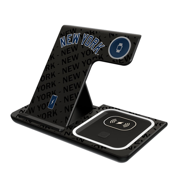 New York Yankees Monocolor Tilt 3 in 1 Charging Station