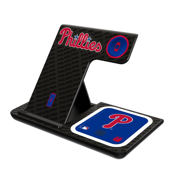 Philadelphia Phillies Monocolor Tilt 3 in 1 Charging Station