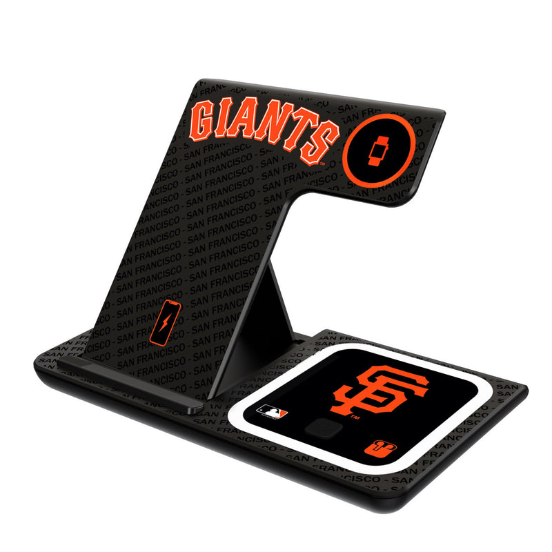 San Francisco Giants Monocolor Tilt 3 in 1 Charging Station