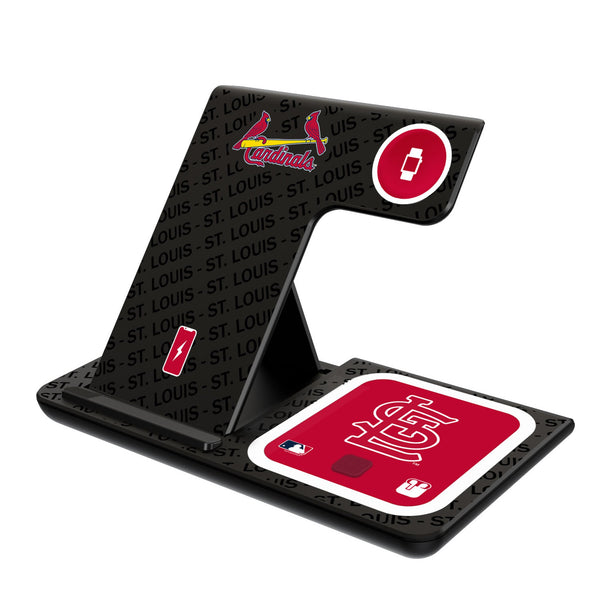 St Louis Cardinals Monocolor Tilt 3 in 1 Charging Station