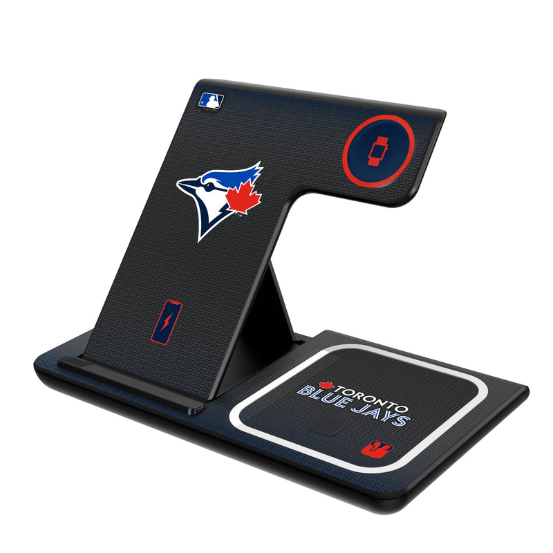 Toronto Blue Jays Linen 3 in 1 Charging Station