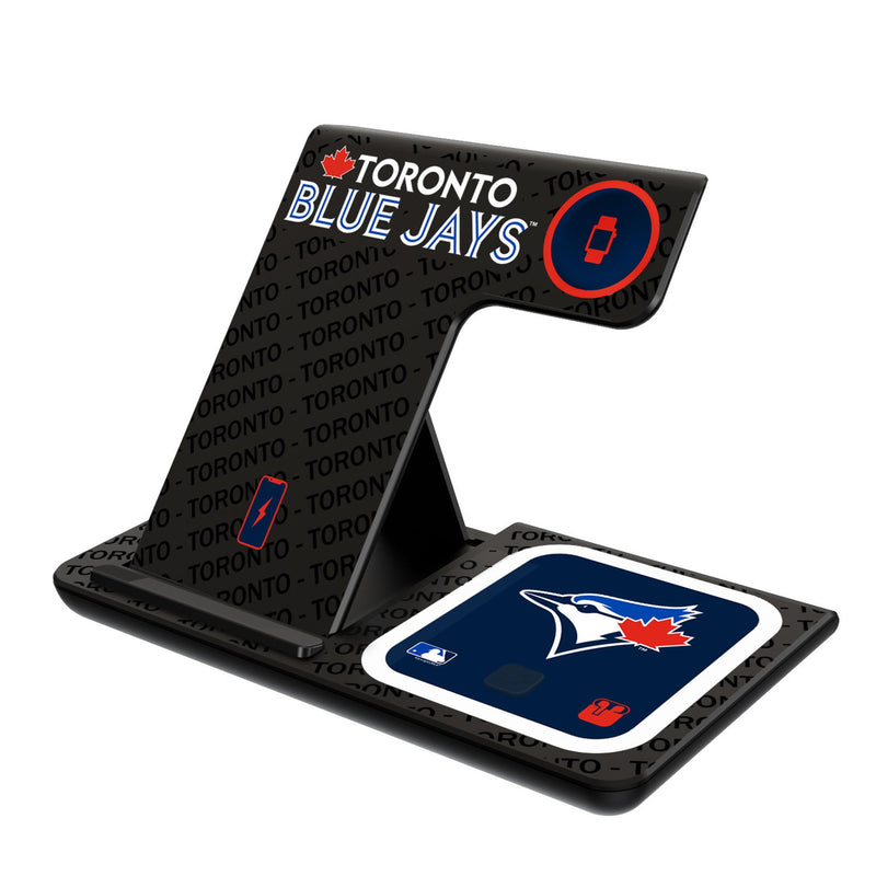 Toronto Blue Jays Monocolor Tilt 3 in 1 Charging Station