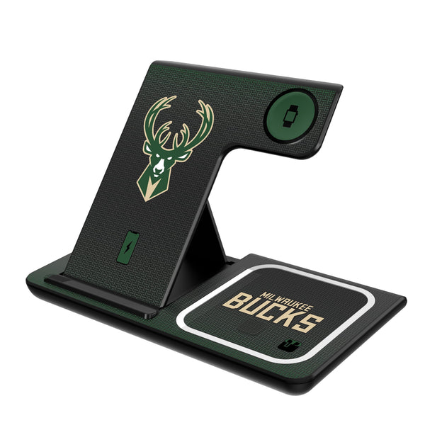 Milwaukee Bucks Linen 3 in 1 Charging Station