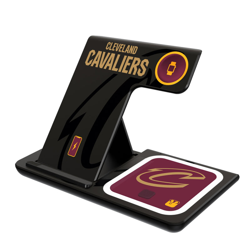 Cleveland Cavaliers Monocolor Tilt 3 in 1 Charging Station