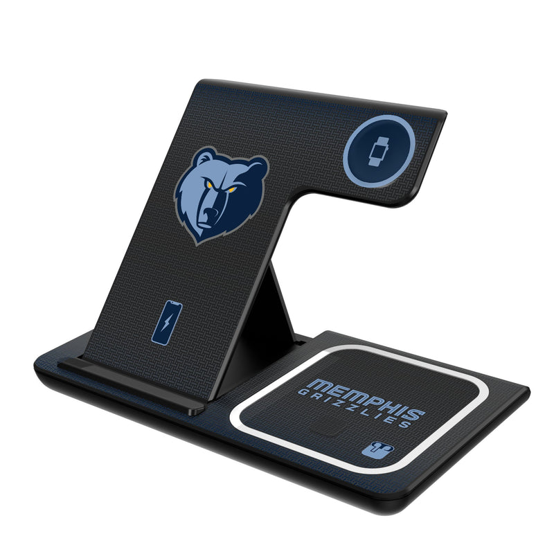 Memphis Grizzlies Linen 3 in 1 Charging Station