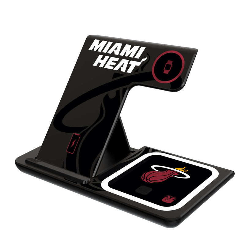 Miami Heat Monocolor Tilt 3 in 1 Charging Station