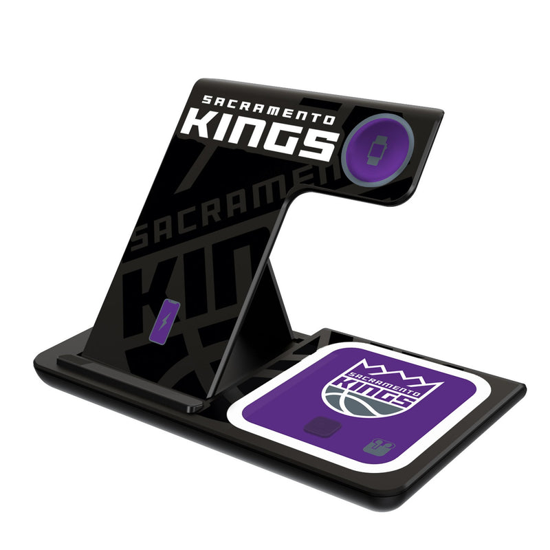 Sacramento Kings Monocolor Tilt 3 in 1 Charging Station