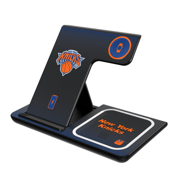 New York Knicks Linen 3 in 1 Charging Station