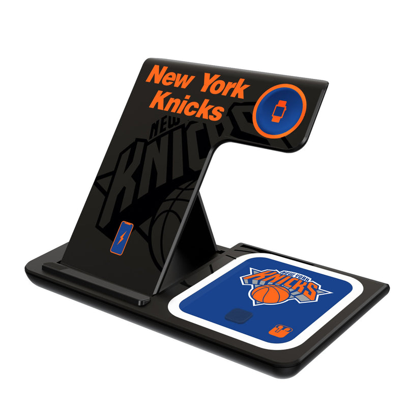 New York Knicks Monocolor Tilt 3 in 1 Charging Station