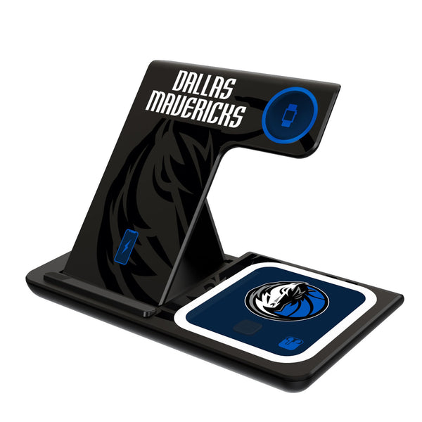 Dallas Mavericks Monocolor Tilt 3 in 1 Charging Station