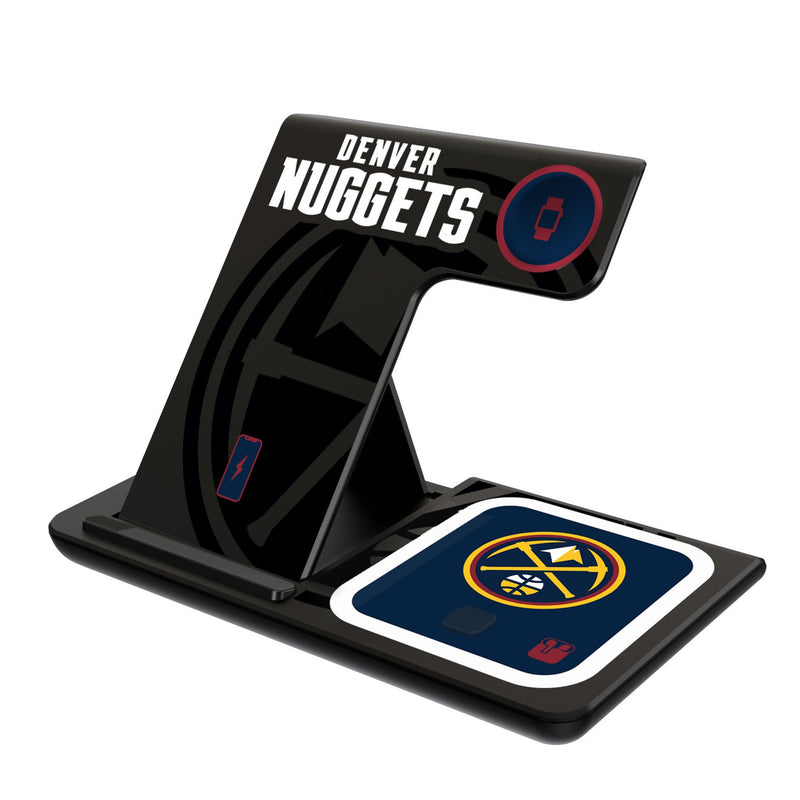 Denver Nuggets Monocolor Tilt 3 in 1 Charging Station