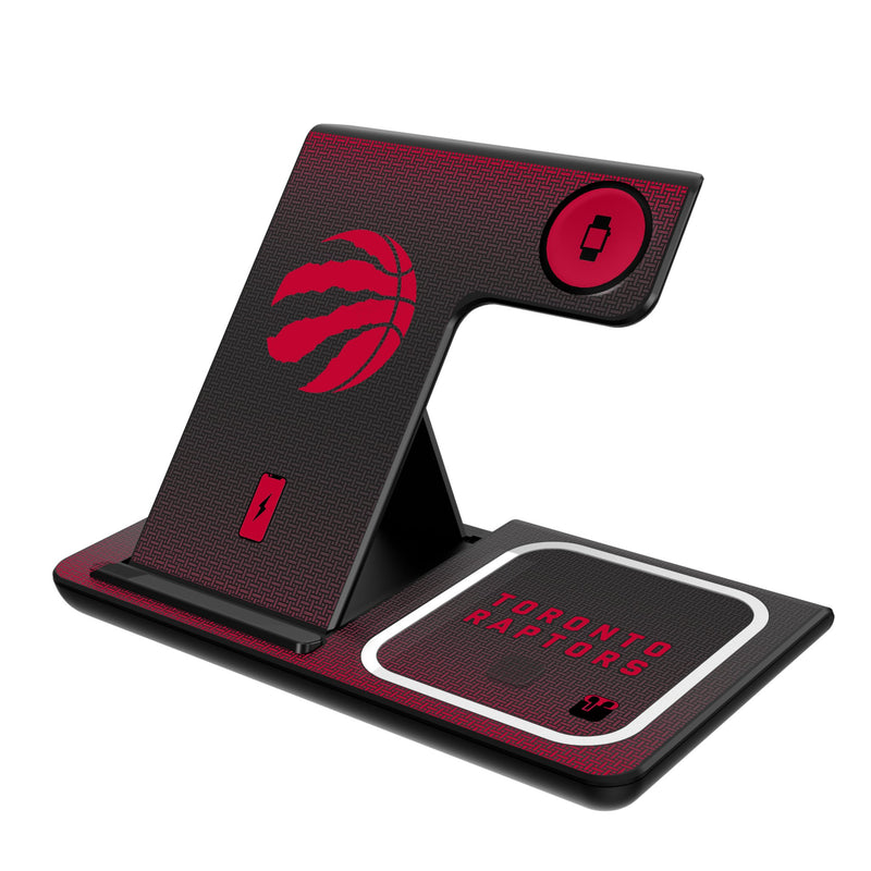 Toronto Raptors Linen 3 in 1 Charging Station