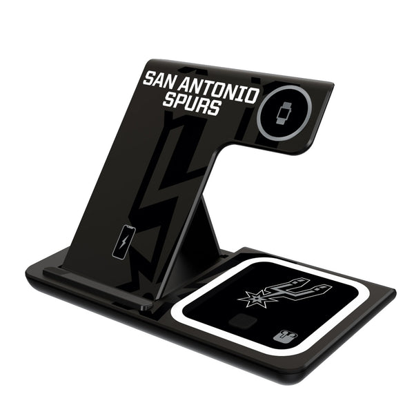 San Antonio Spurs Monocolor Tilt 3 in 1 Charging Station