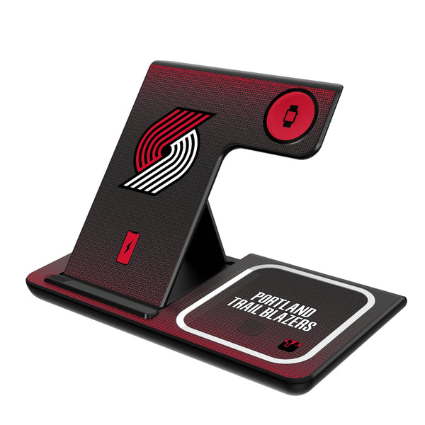 Portland Trail Blazers Linen 3 in 1 Charging Station