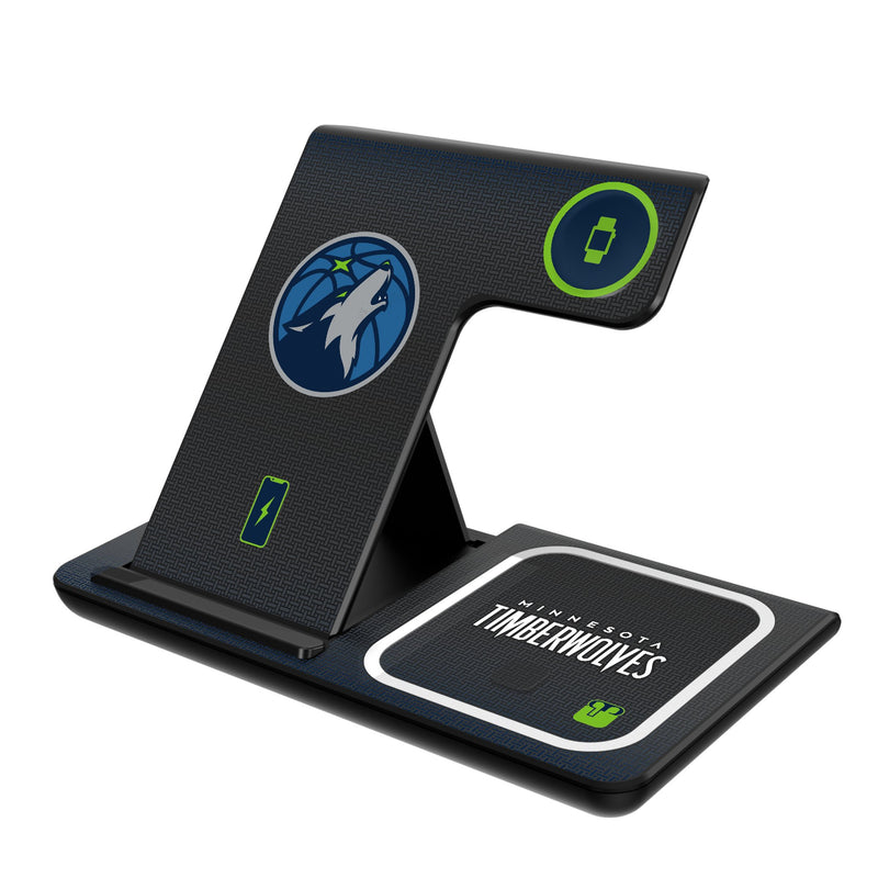 Minnesota Timberwolves Linen 3 in 1 Charging Station