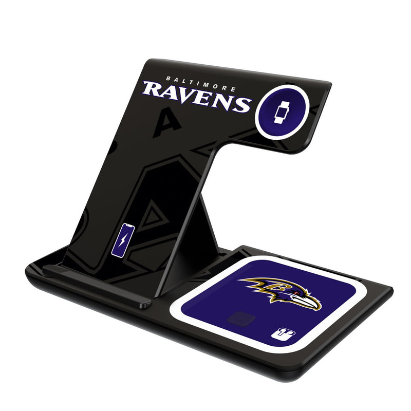 Baltimore Ravens Monocolor Tilt 3 in 1 Charging Station