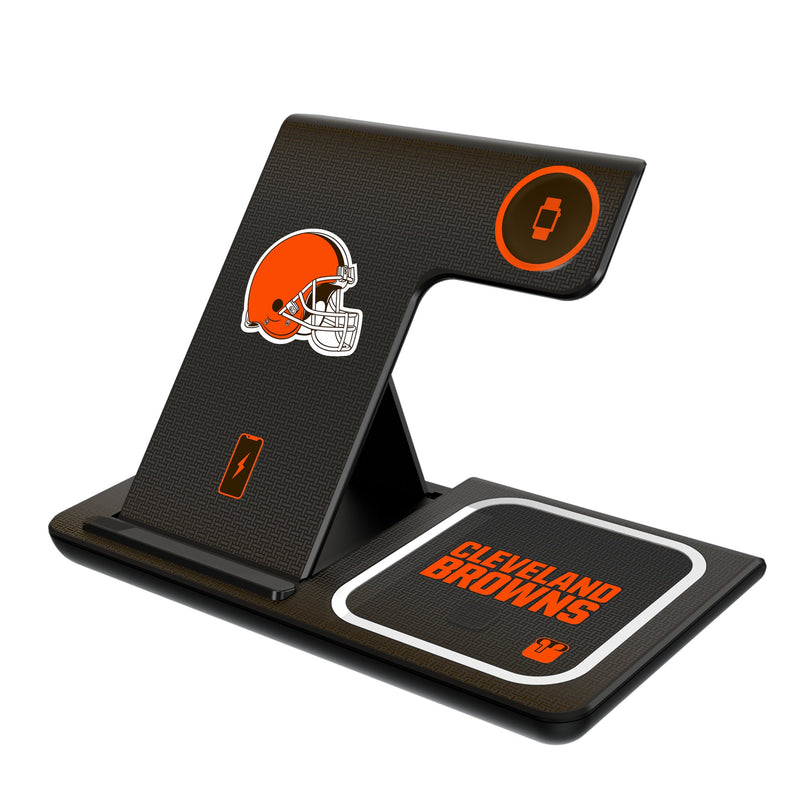 Cleveland Browns Linen 3 in 1 Charging Station